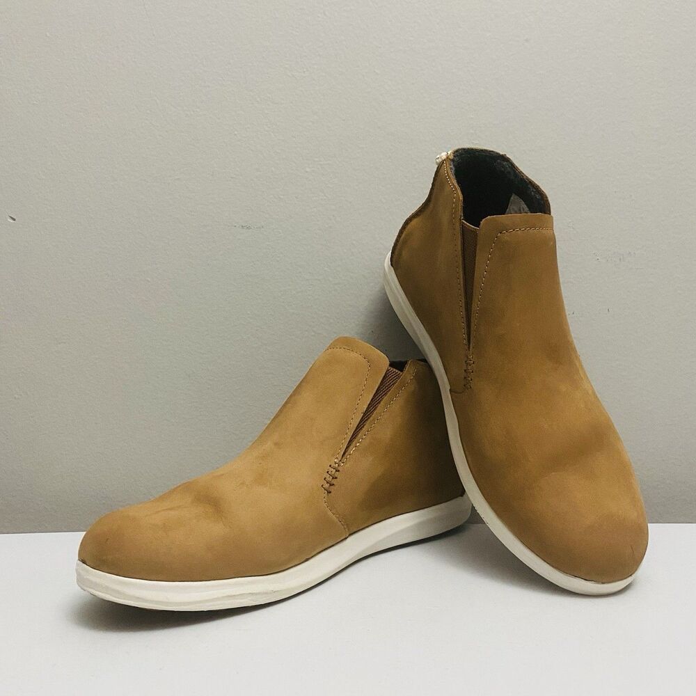 Olukai HAWAI'ILOA MANU HOPE Women's 9 Leather Sneaker Booties 20397-FX18 Brown - Picture 10 of 13